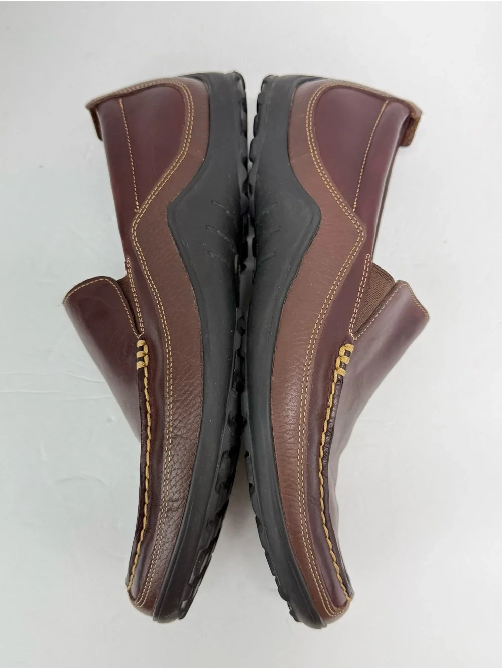 Cole Haan size 10.5 Men's Tucker Venetian Brown Leather Slip On Loafers